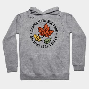 Acadia National Park Leaf Peeper Fall Autumn Leafer Cute Funny Hoodie